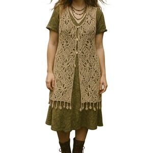 Vintage Carole Little Sweater Unique Goblincore Grunge Renaissance Fairy